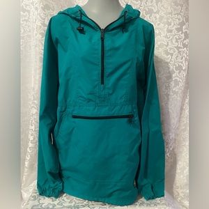 Vintage L.L Bean Mens Anorak Windbreaker Jacket 1/4 Zip Hooded Pockets Size M